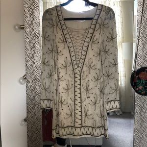 free people lace up dress